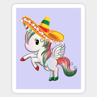 Cinco de Mayo Pegasus-Unicorn Magnet